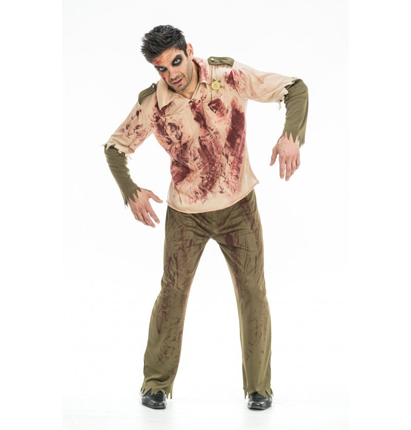 Zombie Sheriff Kostüm Herren