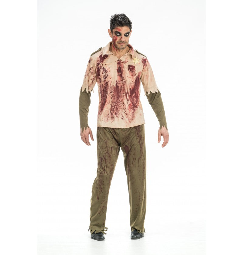 Zombie Sheriff Kostüm Herren
