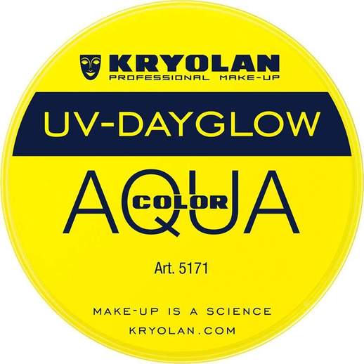 UV-Dayglow Effekt Farbe 8ml - gelb - Kryolan