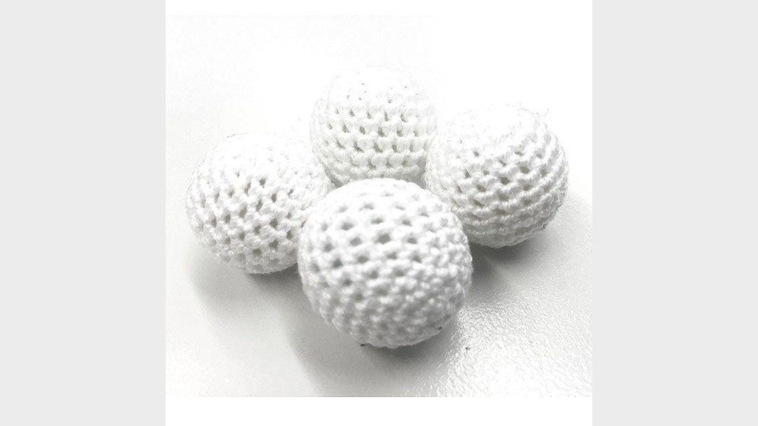 Palline per il gioco della coppa (palla rimbalzante) 2.5 cm - bianche - Magic Owl Supplies