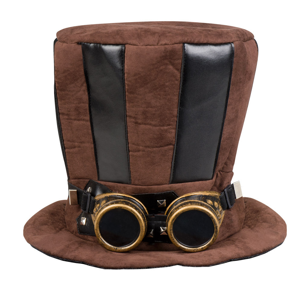 Cappello a cilindro Steampunk con occhiali Wilbers Costumi Deinparadies.ch