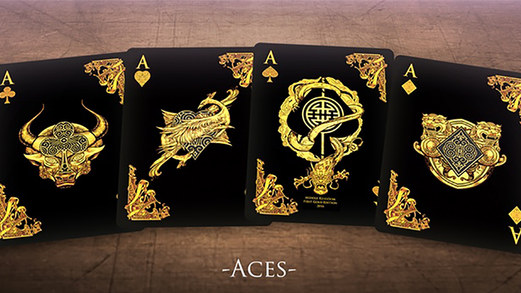 Middle Kingdom (Gold) Playing Cards Printed by US Playing Card Co Doug Frye bei Deinparadies.ch