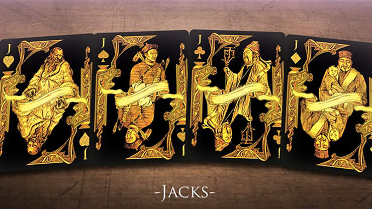Middle Kingdom (Gold) Playing Cards Printed by US Playing Card Co Doug Frye bei Deinparadies.ch