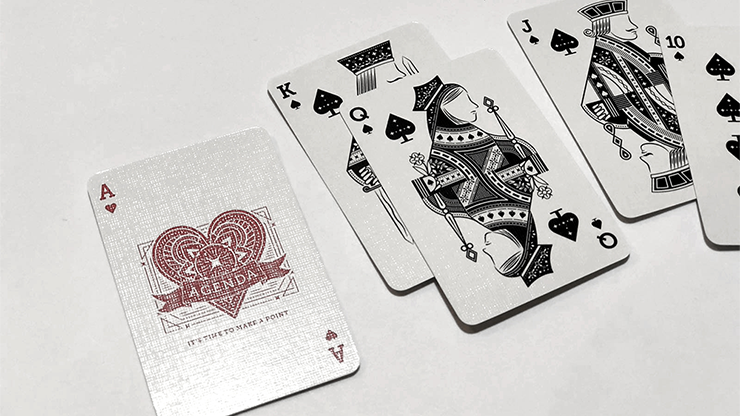 Mini Agenda Playing Cards (White) Deinparadies.ch bei Deinparadies.ch