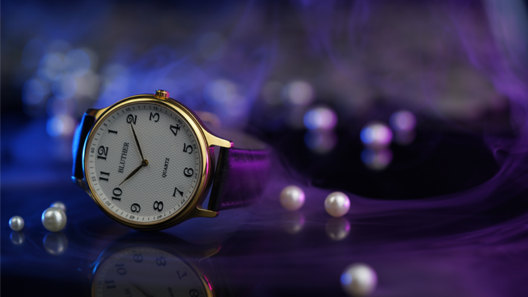 Infinity Watch V3 - Gold Case White Dial / PEN Version (Gimmick and Online Instructions) by Bluether Magic Rashaun Chan bei Deinparadies.ch