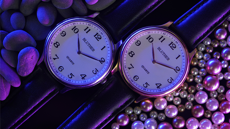 Infinity Watch V3 - Gold Case White Dial / PEN Version (Gimmick and Online Instructions) by Bluether Magic Rashaun Chan bei Deinparadies.ch