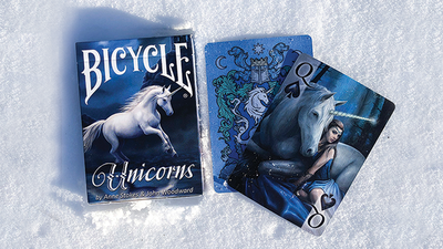 Carte degli unicorni di Anne Stokes - Blu - Bicycle