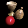 Deluxe Wooden Red Ball Vase | Merlins Magic Merlins of Wakefield bei Deinparadies.ch