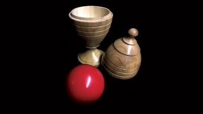 Vaso Deluxe in legno con sfera rossa | Merlin's Magic Merlins of Wakefield a Deinparadies.ch