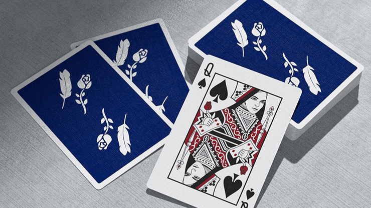 Remedies Playing Cards Royal Blue by Daniel Madison Black Roses Playing Cards bei Deinparadies.ch
