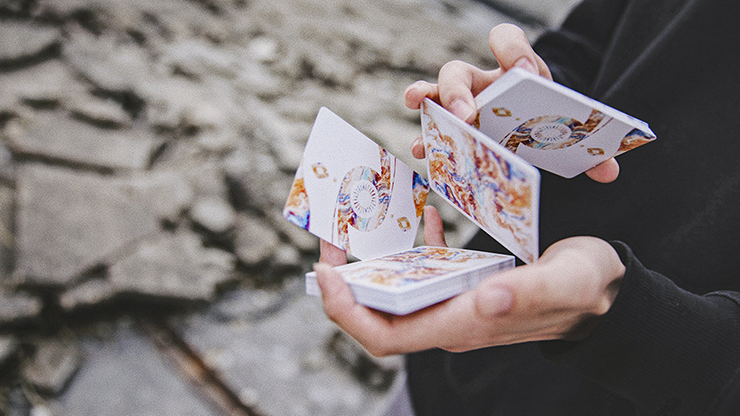 Fluid Art Orange (Cardistry Edition) Playing Cards TCC Presents bei Deinparadies.ch