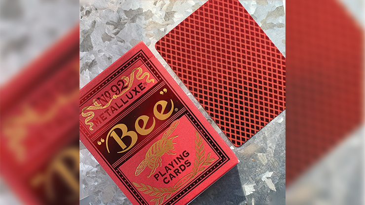 Bee Red MetalLuxe Playing Cards US Playing Card Co. bei Deinparadies.ch