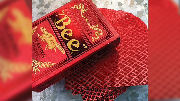 Bee Red MetalLuxe Playing Cards US Playing Card Co Deinparadies.ch
