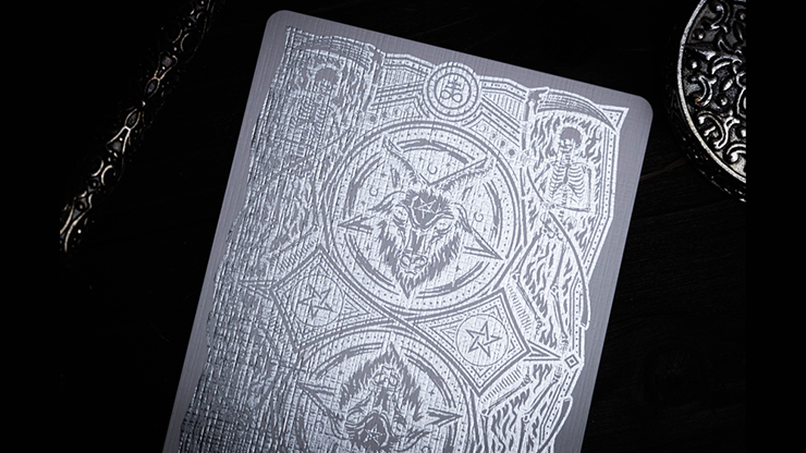 666 (Silver Foil) Playing Cards by Riffle Shuffle Riffle Shuffle bei Deinparadies.ch