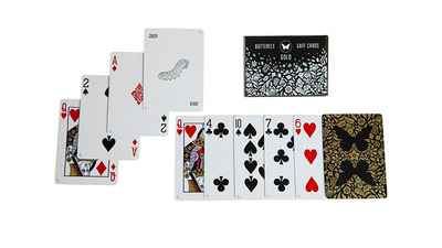 Gaff pack for Butterfly Playing Cards Marked (Black and Gold) by Ondrej Psenicka Deinparadies.ch consider Deinparadies.ch