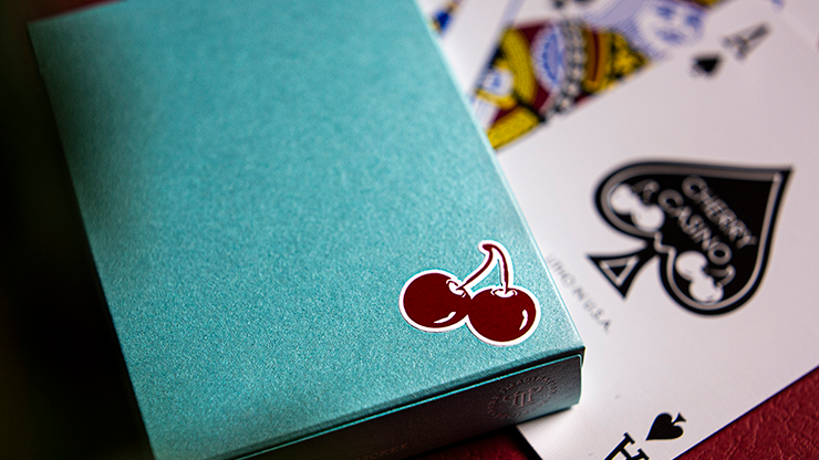 Cherry Casino House Deck (Tropicana Teal) Playing Cards by Pure Imagination Projects Murphy's Magic bei Deinparadies.ch