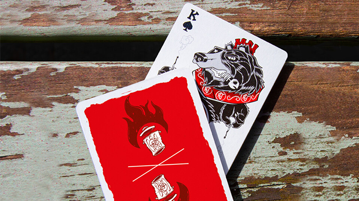 Trash & Burn (Red) Playing Cards by Howlin' Jacks Deinparadies.ch bei Deinparadies.ch