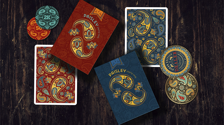 Paisley Poker Red Playing Cards by by Dutch Card House Company Deinparadies.ch bei Deinparadies.ch