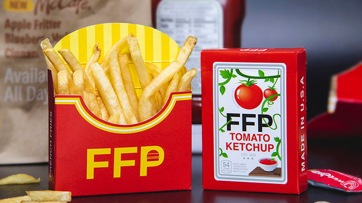 Ketchup and Fries Combo (1/2 Brick) Playing Cards by Fast Food Playing Cards Riffle Shuffle at Deinparadies.ch