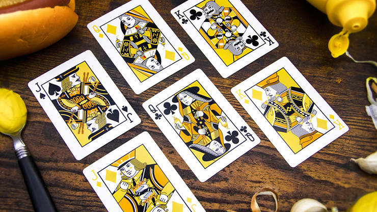 Mustard Playing Cards by Fast Food Playing Cards Riffle Shuffle bei Deinparadies.ch