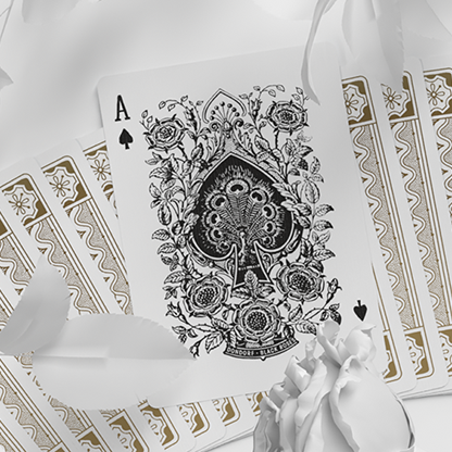 Dondorf White Gold Edition Playing Cards Black Roses Playing Cards bei Deinparadies.ch