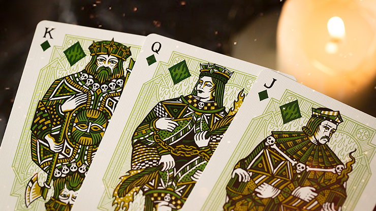 Sacred Fire (Emerald Flare) Playing Cards by Riffle Shuffle Riffle Shuffle bei Deinparadies.ch