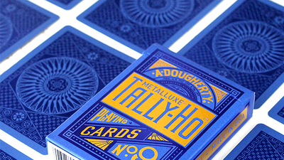 Tally Ho Circle MetalLuxe Playing Cards - Blue - Murphy's Magic