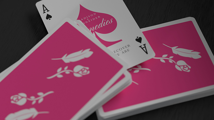 Pink Remedies Playing Cards | Madison x Schneider Black Roses Playing Cards bei Deinparadies.ch