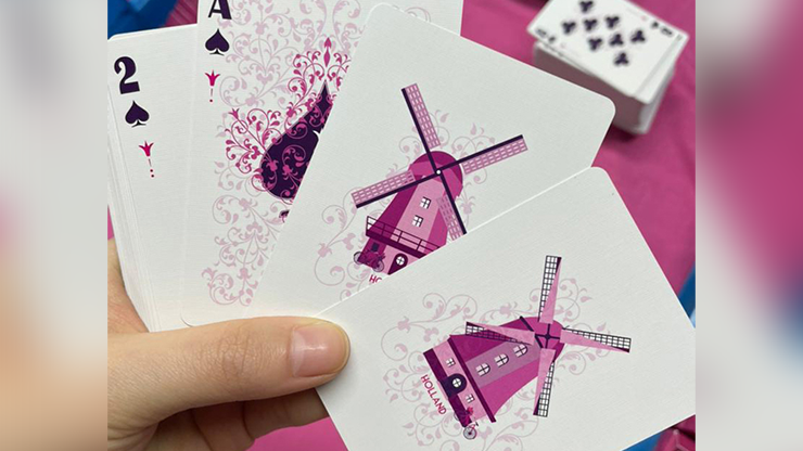 Carte da gioco Pink Tulip Dutch Card House Company Deinparadies.ch a Deinparadies.ch