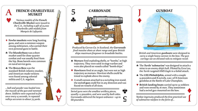Armes et armements de la révolution américaine Cartes à jouer Jeux de cartes à jouer Deinparadies.ch