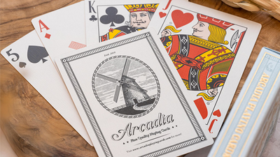 The Windmill Back (Azure Blue Edition) Playing Cards Arcadia Playing Cards bei Deinparadies.ch