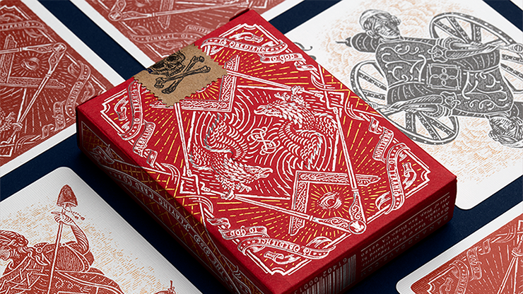 Sons of Liberty Patriot Red Playing Cards Dan and Dave Buck at Deinparadies.ch
