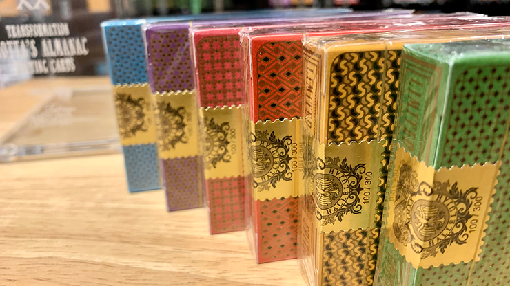 Set di 6 mazzi in Cotta dorata (con custodia e numeri abbinati) Carte da gioco Mazzi di carte da gioco Deinparadies.ch