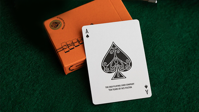 ACE FULTON'S 10 YEAR ANNIVERSARY SUNSET ORANGE PLAYING CARDS FULTONS Playing Cards at Deinparadies.ch