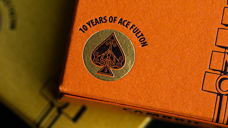 ACE FULTON'S 10 YEAR ANNIVERSARY SUNSET ORANGE PLAYING CARDS FULTONS Playing Cards bei Deinparadies.ch