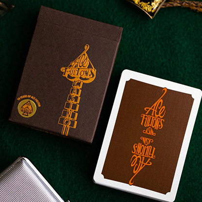 ACE FULTON'S 10 YEAR ANNIVERSARY TOBACCO BROWN PLAYING CARDS FULTONS Playing Cards bei Deinparadies.ch