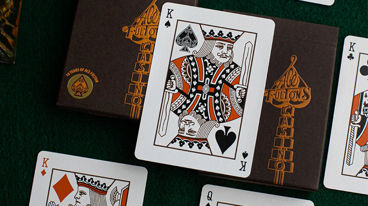 ACE FULTON'S 10 YEAR ANNIVERSARY TOBACCO BROWN PLAYING CARDS FULTONS Playing Cards at Deinparadies.ch
