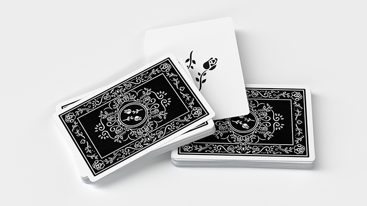 Carte da gioco rose nere | Carte da gioco Black Roses completamente contrassegnate Deinparadies.ch