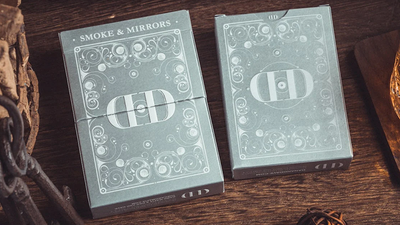 Naipes Smoke & Mirrors V8 Deluxe Edition - Plata - Dan & Dave LLC