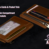 Apex Wallet Brown (Gimmick and Online instructions) by Thomas Sealey Saturn Magic Deinparadies.ch