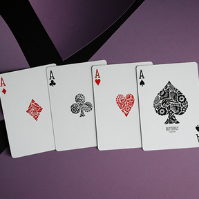 Butterfly Playing Cards Royal Purple Penguin Magic bei Deinparadies.ch