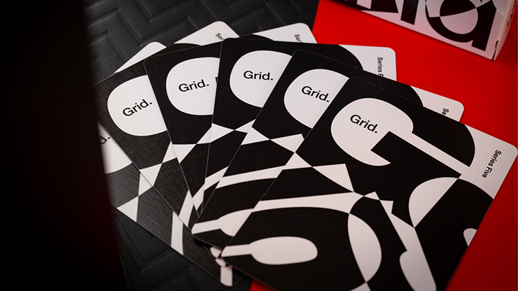 Grid Series Five- Typographic Playing Cards Deinparadies.ch bei Deinparadies.ch
