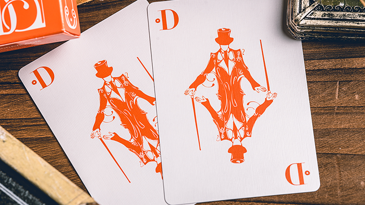 Smoke & Mirrors V9 (Orange Edition) Playing Cards | Dan & Dave Xu Yu Juan bei Deinparadies.ch