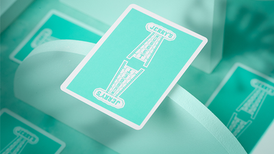 Jerry's Nugget Monotone (Tiffany Blue) Playing Cards Riffle Shuffle Deinparadies.ch