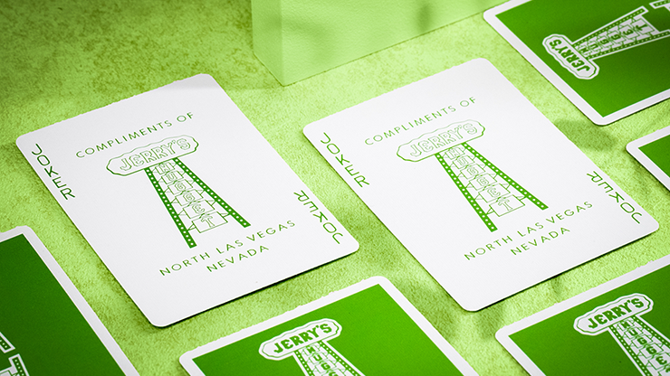 Jerry's Nugget Monotone (Metallic Green) Playing Cards Riffle Shuffle Deinparadies.ch