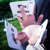 Simple Doodle (Mono) Playing Cards | Bacon Playing Card Bacon Magic bei Deinparadies.ch