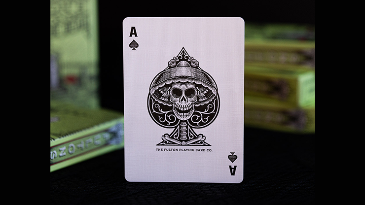 FULTON'S Day Of The Dead Green Edition Playing Cards FULTONS Playing Cards Deinparadies.ch