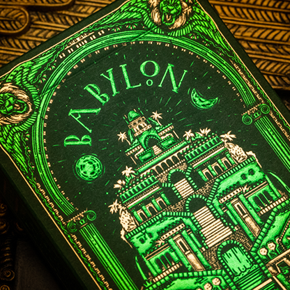 Babylon Playing Cards | Riffle Shuffle Grün-Murphy's Magic-Deinparadies.ch