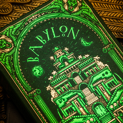 Babylon Playing Cards | Riffle Shuffle Grün-Murphy's Magic-Deinparadies.ch