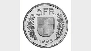 Magnetische Münze 5 Franken Roy Kueppers bei Deinparadies.ch